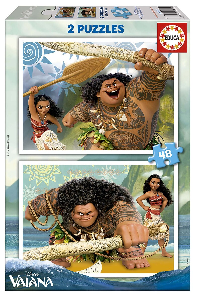 Disney - Vaiana 2 x 48 Teile von Educa