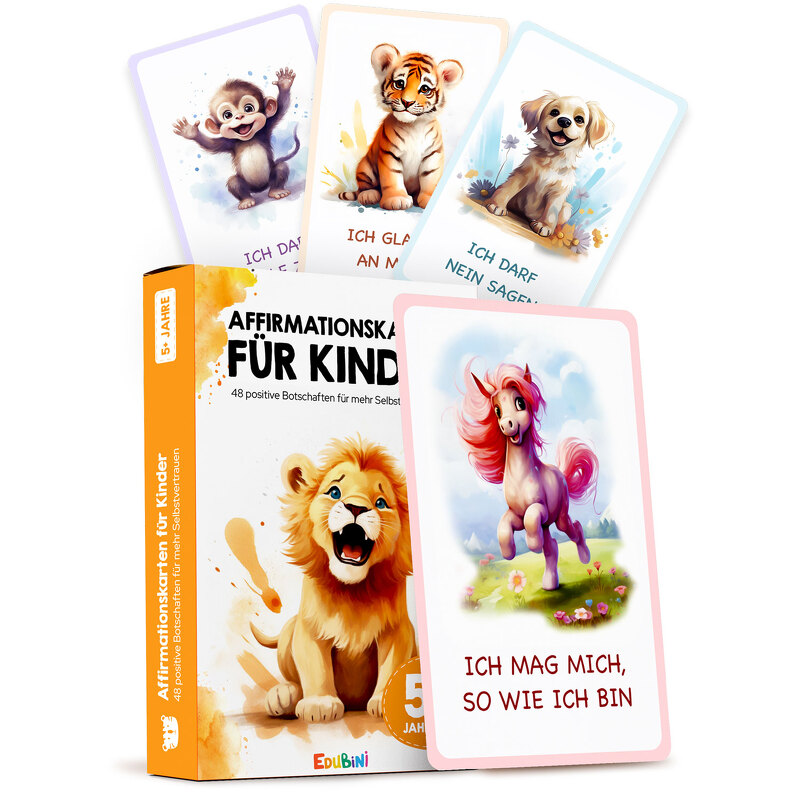 Affirmationskarten für Kinder (Tierwelt)