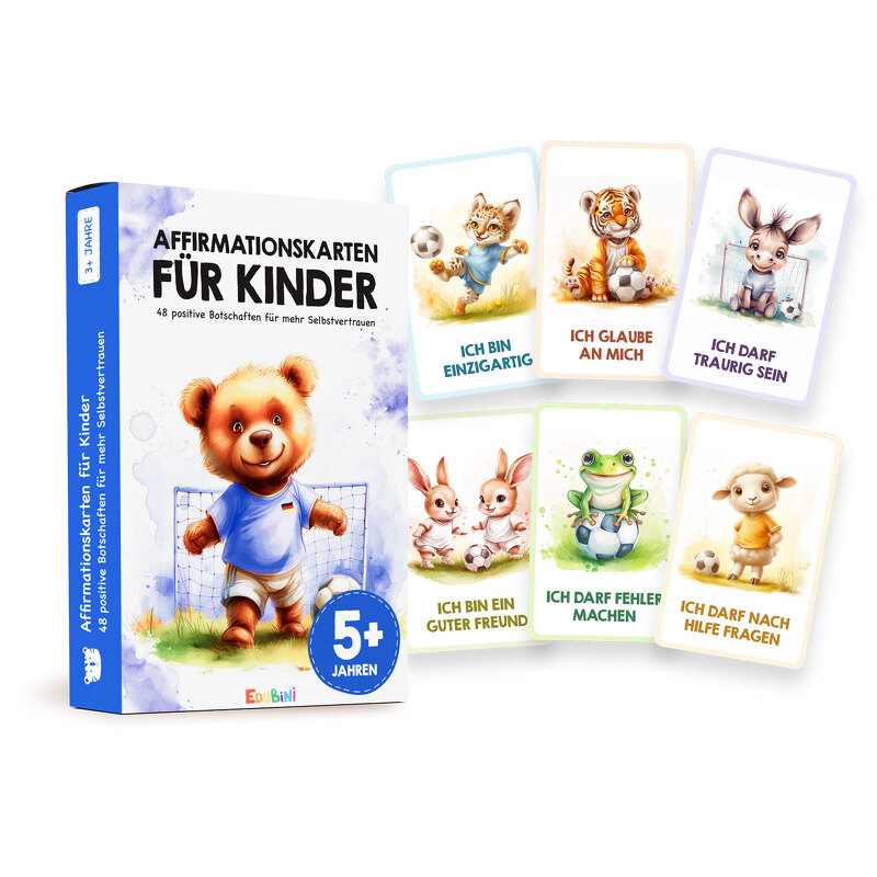 Affirmationskarten für Kinder (Fußball)