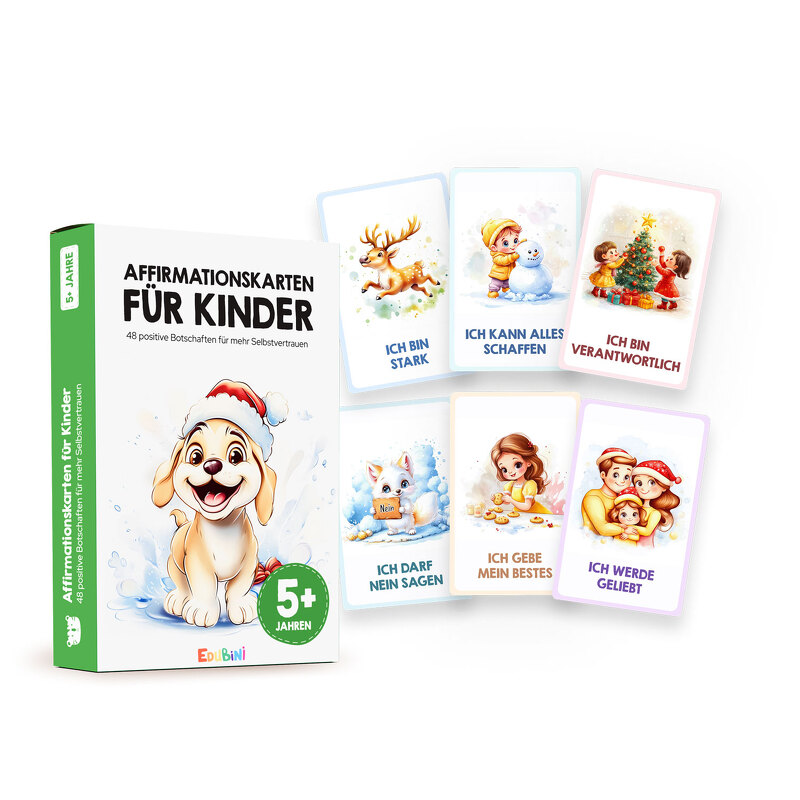 Affirmationskarten für Kinder (Weihnachten)