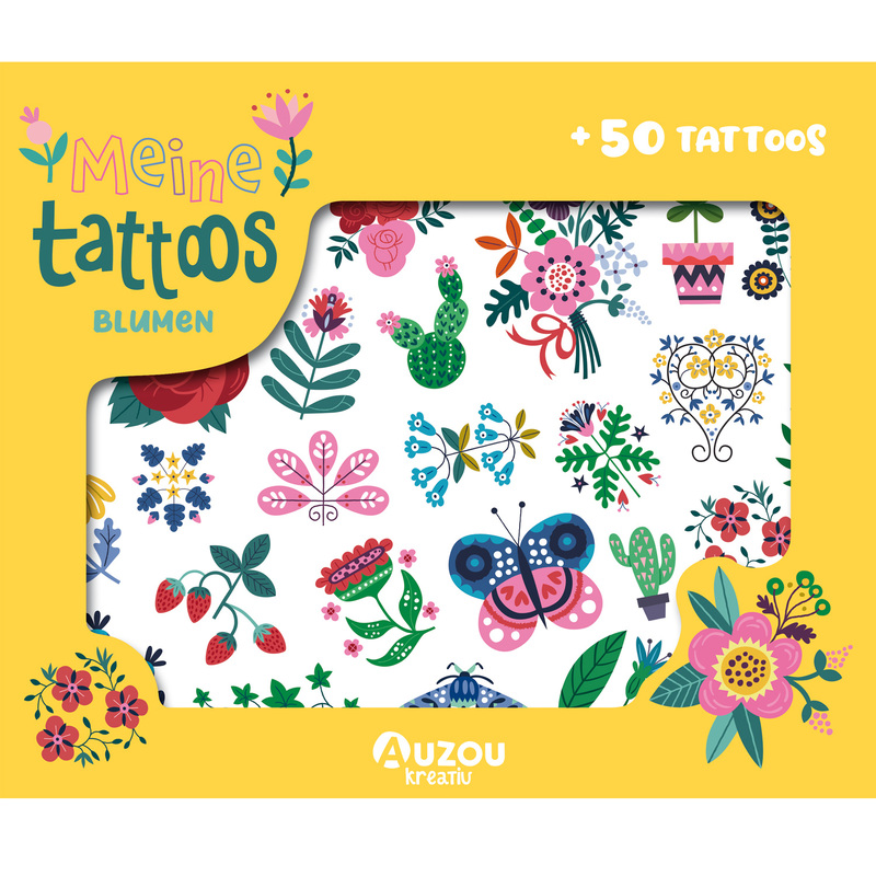 Kreativ-Set Meine Tattoos - Blumen von AUZOU