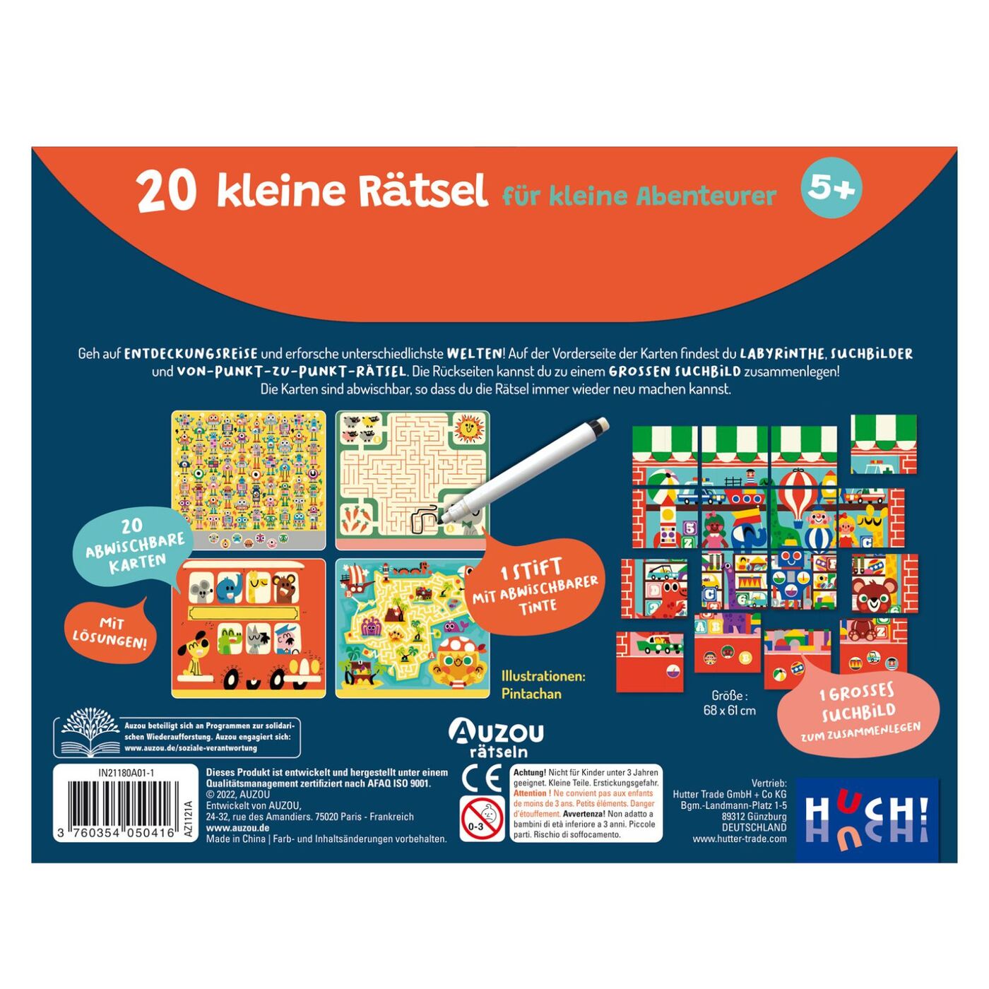 Weitere Produktbilder 20 kleine Rätsel für kleine Abenteurer von AUZOU 