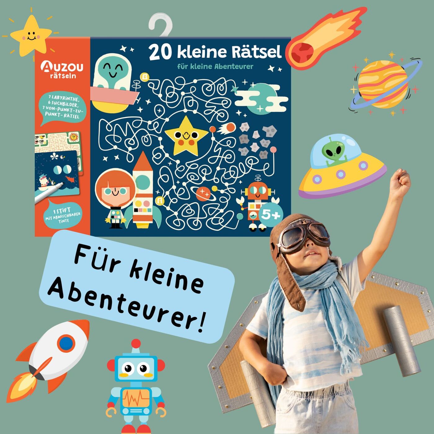 Weitere Produktbilder 20 kleine Rätsel für kleine Abenteurer von AUZOU 