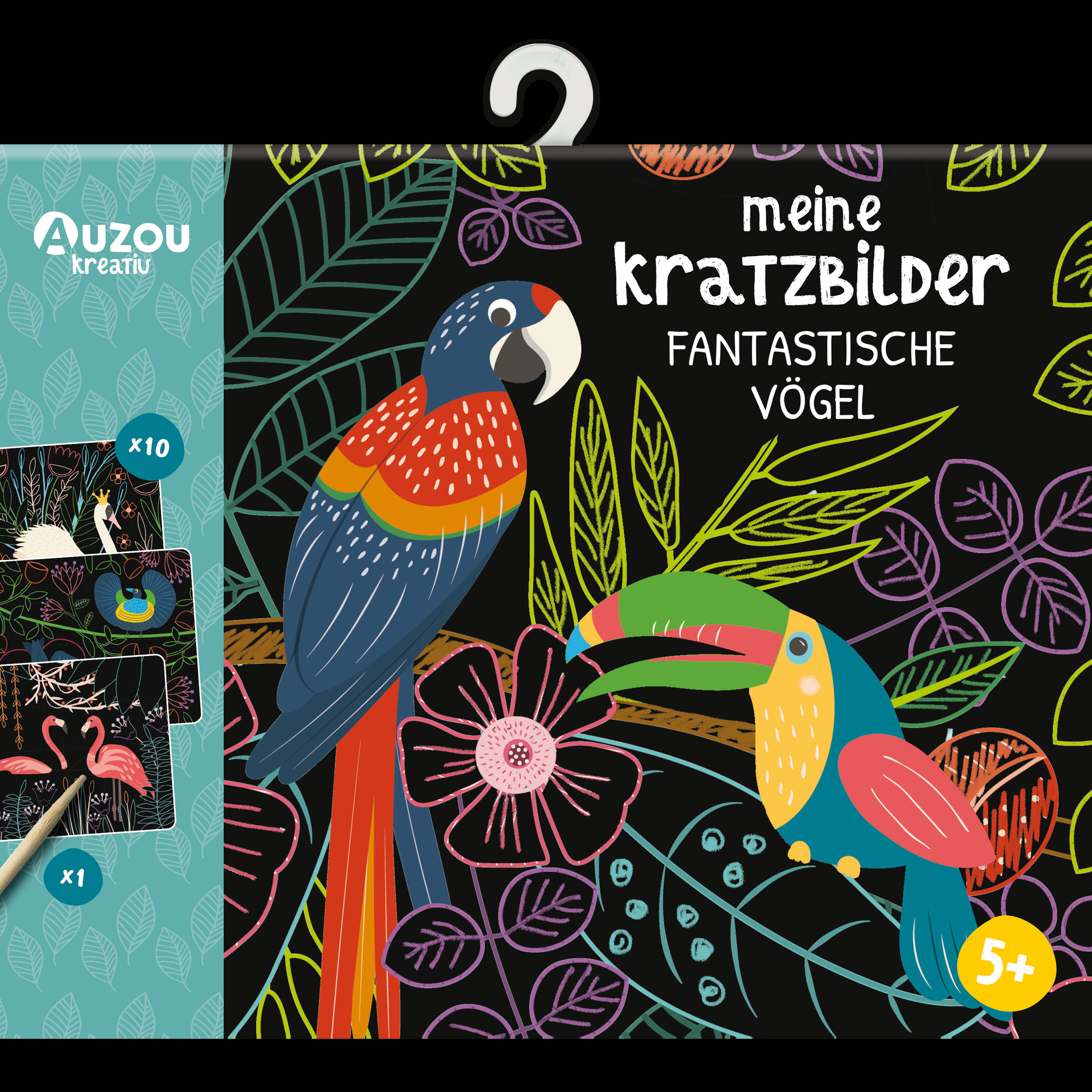 Kreativ-Set Meine Kratzbilder - Fantastische Vögel von Auzou