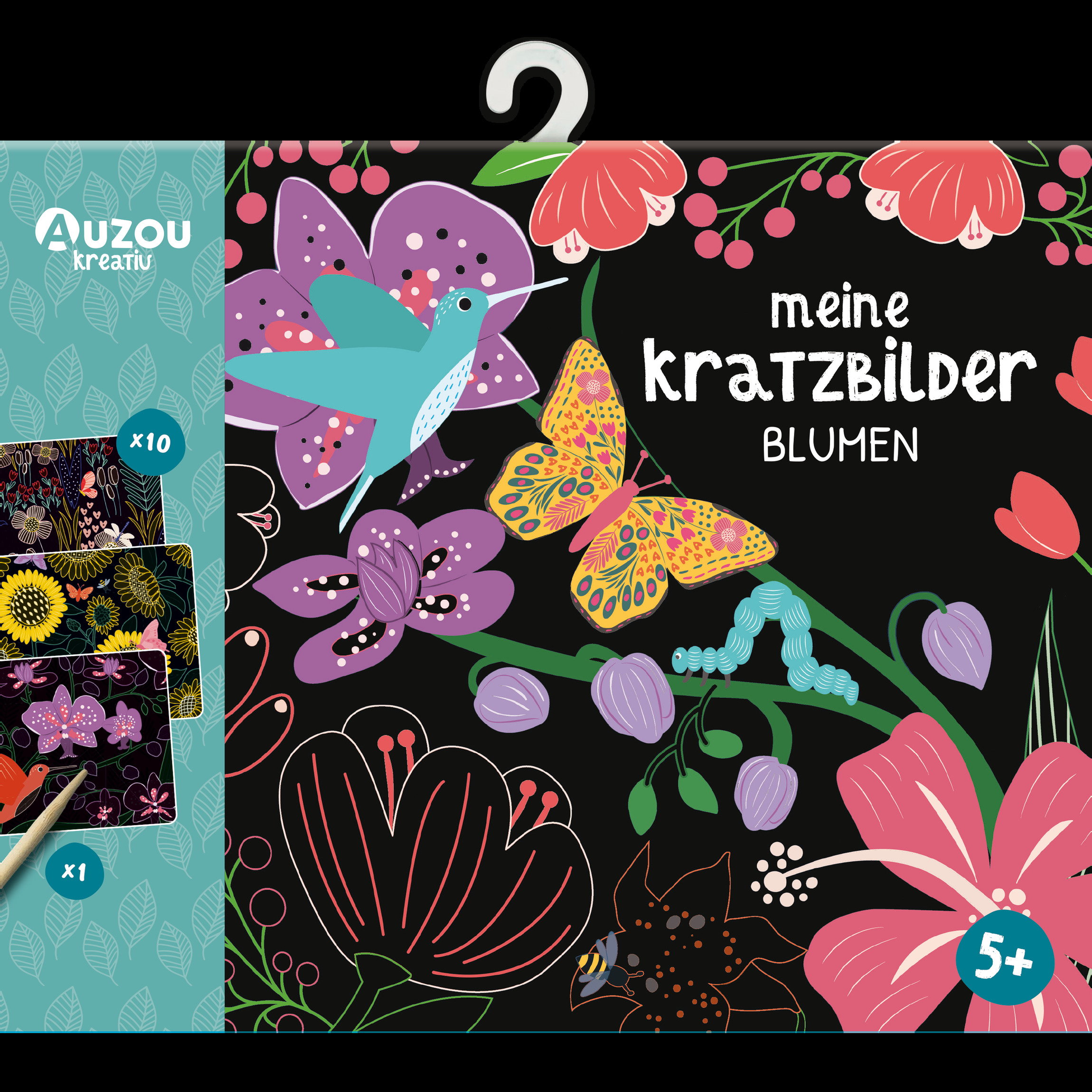 Kreativ-Set Meine Kratzbilder - Blumen von Auzou