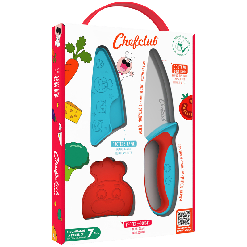 Messer für Kinder (Blau/Rot) von Chefclub