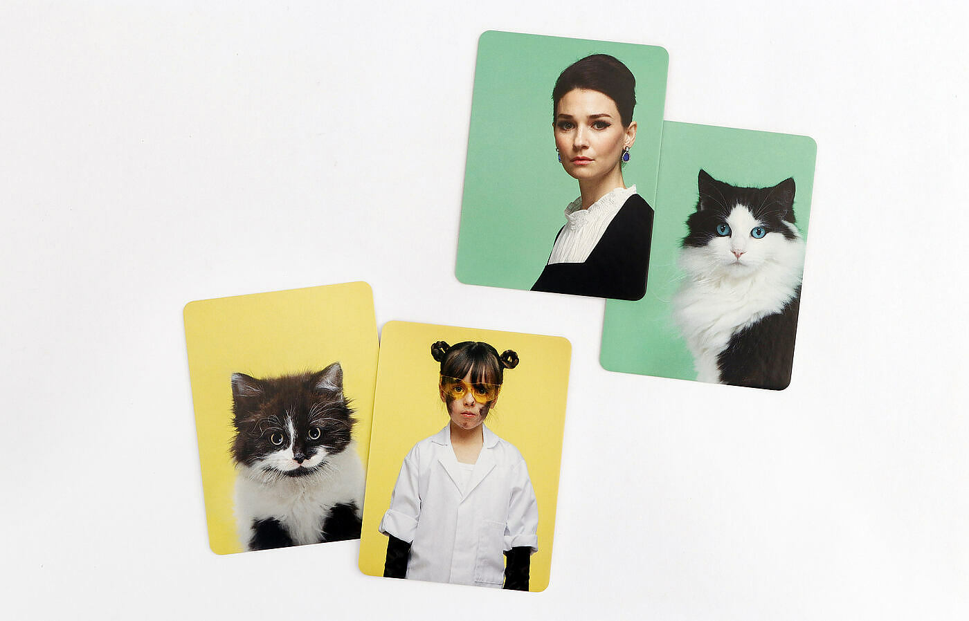 A Chi Assomiglia Il Tuo Gatto? - Gioco Di Memorie Laurence King, 50 Carte Illustrate, Regalo Per Amanti Dei Gatti