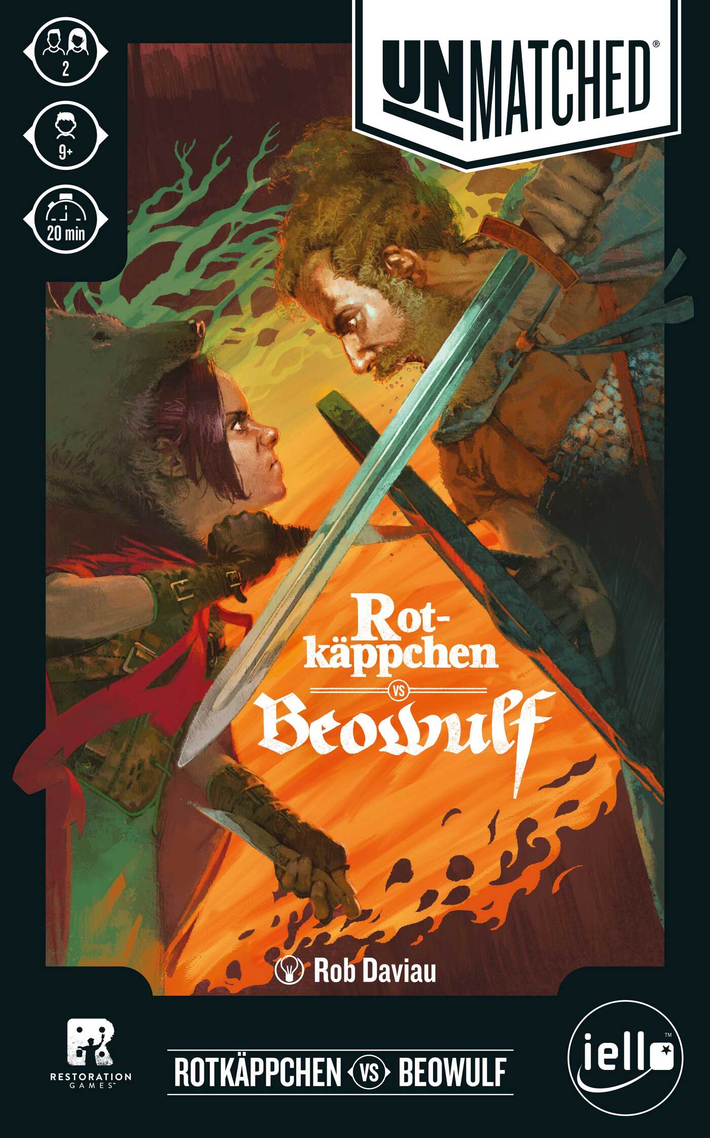 Rotk Cover UNMATCHED: Rotkäppchen vs. Beowulf von Iello – Hutter Trade